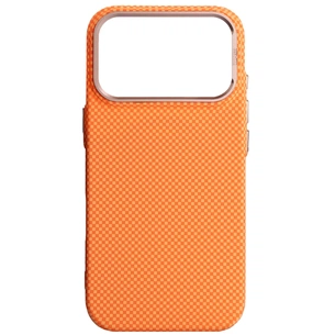 Чохол до мобільного телефона Armorstandart LikeCarbon2 SE MagCase Apple iPhone 17 Pro Kevlar Orange Rose Gold (ARM89168) зображення 1