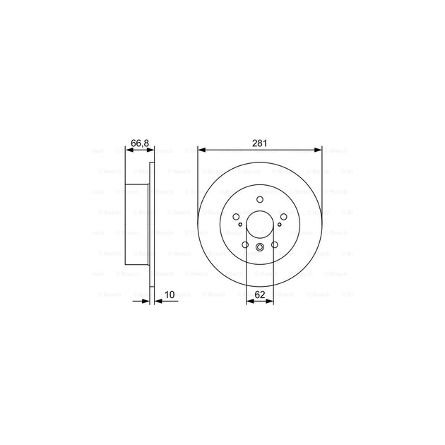 Гальмівний диск Bosch 0 986 479 W38 - изображение 1
