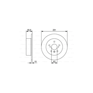Гальмівний диск Bosch 0 986 479 W38 зображення 1