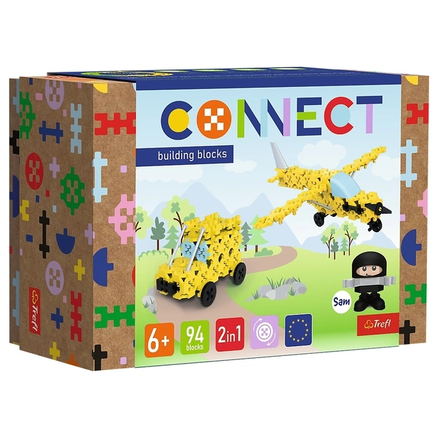 Конструктор Trefl Connect 2 в 1, 94 деталі (5900511619690) - зображення 1
