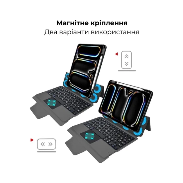 Чохол до планшета AirOn Premium iPad Pro 11 2024 with Keyboard (4822352781230) - picture 7