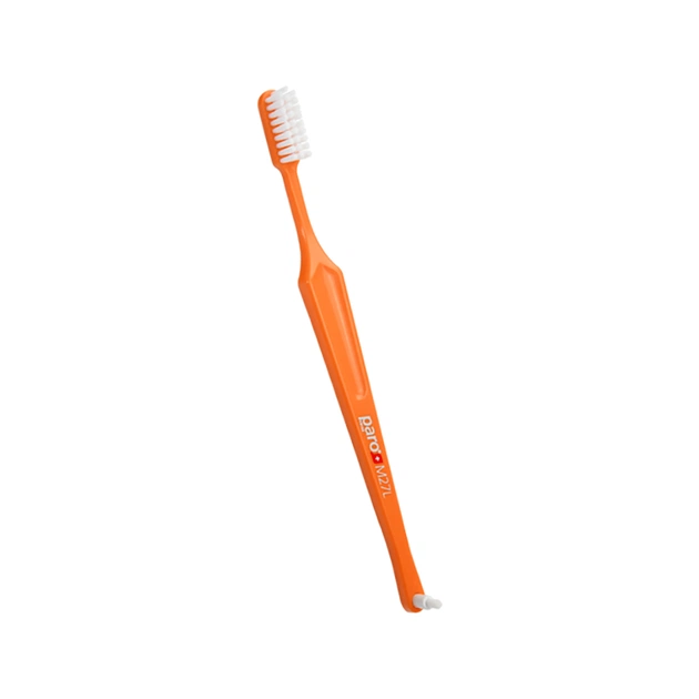 Зубная щетка Paro Swiss M27L средней жесткости Оранжевая (7610458007389-orange) - изображение 1