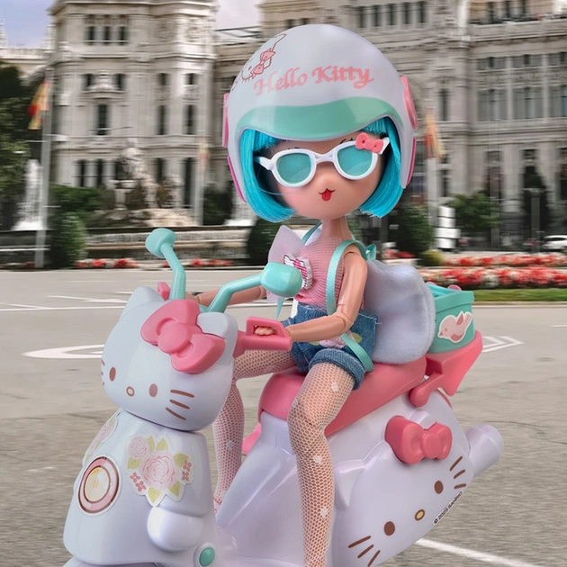 Лялька 4SF Manga Dolls Hello Kitty Красуня Пінк на скутері (HKTF3000) - picture 8