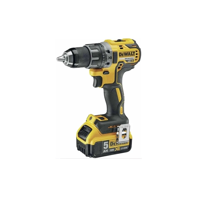 Шуруповерт DeWALT XR Li-Ion 18 В, 70 Нм, 3x5Ah, кейс TSTAK, насадка DT20502 (DCD791P3A) - изображение 1