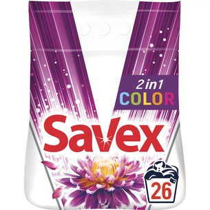 Пральний порошок Savex 2 in 1 Color 4 кг (3800024013188) зображення 1