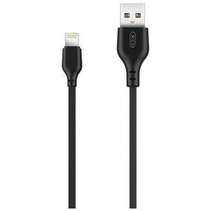 Дата кабель USB 2.0 AM to Lightning 1.0m 2.1A black XO (XO-NB-103-L-1-BK) зображення 1