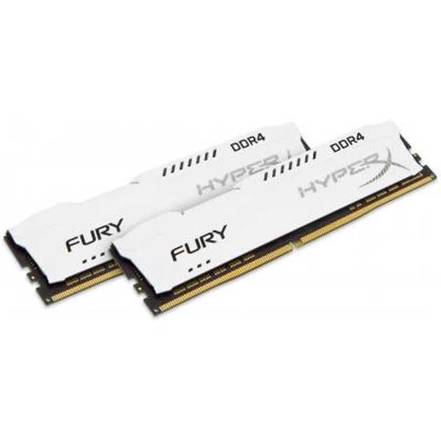 Модуль пам'яті для комп'ютера DDR4 32GB (2x16GB) 2666 MHz HyperX FURY White Kingston Fury (ex.HyperX) (HX426C16FWK2/32) - изображение 1