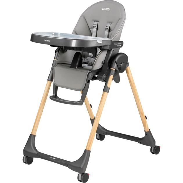 Стілець для годування Peg-Perego Prima Pappa Follow Me Amblance Ice преміум Сірий (IH01000002BL73) - picture 1
