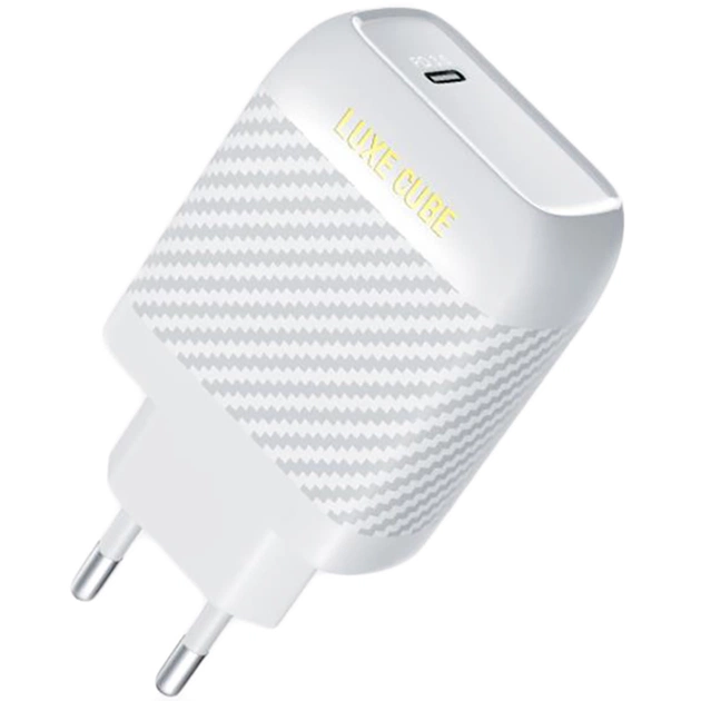 Сетевое зарядное устройство Luxe Cube Dynamic 18W (1USBх3A) White (4446689880643) - изображение 1