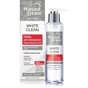 Гель для вмивання Біокон Hirudo Derm White Line White Clean Відбілювальний 180 мл (4820008318732) зображення 1
