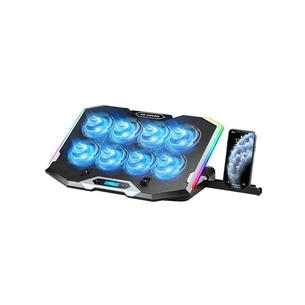 Підставка до ноутбука IceCoorel 10-17", 8*70mm, 2*USB, + LCD, 410x297x40mm, RGB (K10) зображення 1