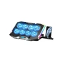 Підставка до ноутбука IceCoorel 10-17", 8*70mm, 2*USB, + LCD, 410x297x40mm, RGB (K10) - зменшене зображення 1