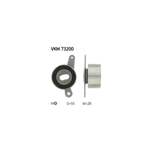 Ролик натягувача ременя SKF VKM 73200 зображення 1
