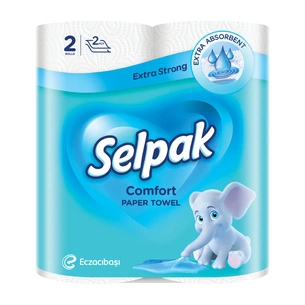 Паперові рушники Selpak Сomfort 2 шари 2 рулони (8690530008847) зображення 1