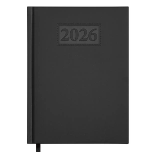 Тижневик Buromax датований 2026 GENTLE, А5 чорний (BM.2109-01) изображение 1