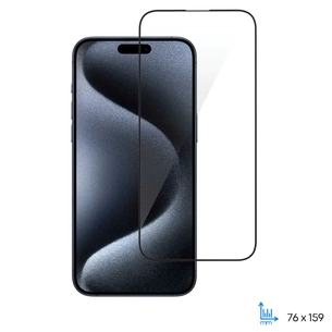 Скло захисне 2E iPhone 15 Pro Max 2.5D FCFG black (2E-IP-15PM-6.7-SMFCFG-BB) зображення 1