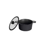 Каструля Ringel Zitrone black з кришкою 3.0 л (RG-2108-20 BL) - зменшене зображення 2