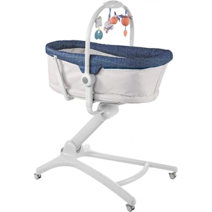 Ліжечко Chicco Baby Hug 4в1 Сіре із синім (79173.00) зображення 1