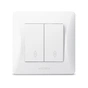 Перемикач Videx BINERA 2кл прохідний білий (VF-BNSW2P-W) - уменьшенное изображение 2