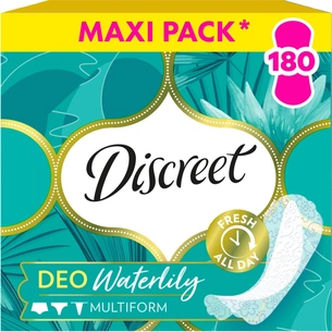 Щоденні прокладки Discreet Deo Waterlily 180 шт. (8700216859226) изображение 1