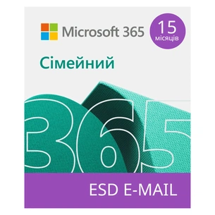 Офісний додаток Microsoft 365 Family 32/64 AllLngSub PKLic 15 місяцв Online CEE C2R NR (6GQ-01404) изображение 1