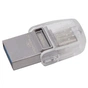 USB флеш накопичувач Kingston 128GB DataTraveler microDuo 3C USB 3.0/Type C (DTDUO3C/128GB) - зменшене зображення 2