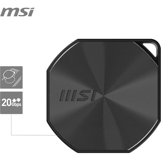 Накопичувач SSD USB Type-C 1TB DATAMAG 20Gbps MSI (S78-440L0B0-P83) - picture 5