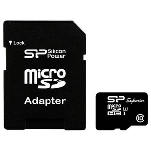 Карта пам'яті Silicon Power 64GB microSDXC Class10 UHS-I U3 (SP064GBSTXDU3V10SP) зображення 1