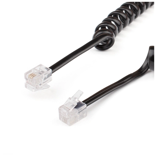 Кабель телефонний Atcom телефонный спиральный 2м RJ9 (17373) - picture 2