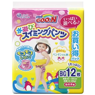 Підгузки GOO.N Трусики для плавання для дівчаток 12-20 кг XL 12 шт (853668) зображення 1