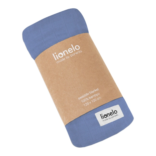 Пелюшки для малюків Lionelo Bamboo Swaddle Blue Denim (LO-BAMBOO SWADDLE BLUE DENIM) - изображение 1