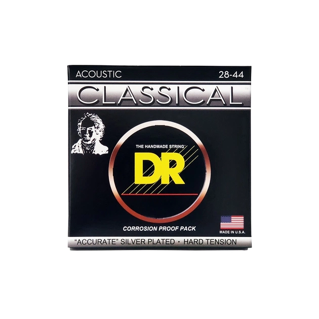 Струни для гітари DR Strings Classical Nylon Hard Tension (NSA) - зображення 1