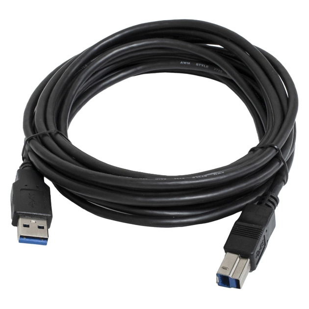 Кабель для принтера USB 3.0 AM/BM 4.5m black Patron (CAB-PN-AMBM-USB3-45) - зображення 1
