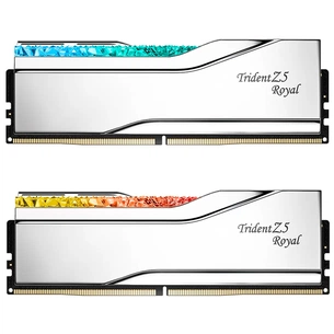 Модуль пам'яті для комп'ютера DDR5 32GB (2x16GB) 7200 MHz Trident Z5 Royal Silver G.Skill (F5-7200J3445G16GX2-TR5S) зображення 1