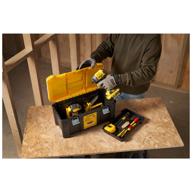 Ящик для інструментів Stanley ESSENTIAL, 482 х 254 х 250 мм (19"), пластиковий (STST75787-1) - зображення 5