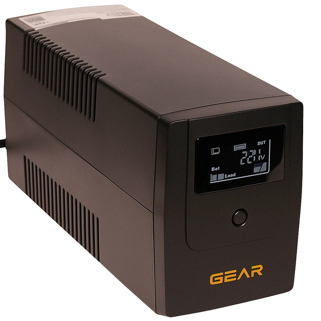 Пристрій безперебійного живлення GEAR GU-800PLCD - зображення 1