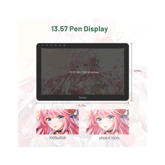 Планшет-монитор Parblo Coast 16 Pro (COAST16PRO) - изображение 2