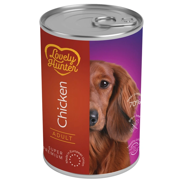 Консерви для собак Lovely Hunter Adult Chicken 800 г (LHU45623) - изображение 1