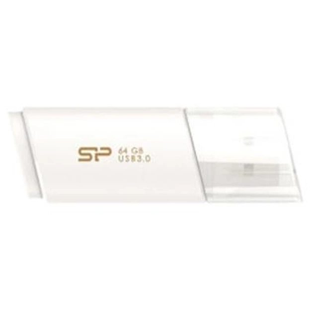 USB флеш накопичувач Silicon Power 64GB Blaze B06 White USB 3.0 (SP064GBUF3B06V1W) - изображение 1