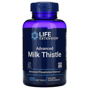 Травы Life Extension Силимарин (Расторопша), European Milk Thistle, 120 желатино (LEX-19251) изображение 1