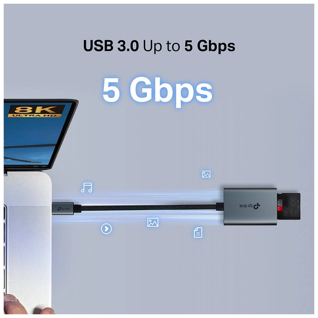 Зчитувач флеш-карт TP-Link USB-C to SD/TF (UA440C) - picture 8
