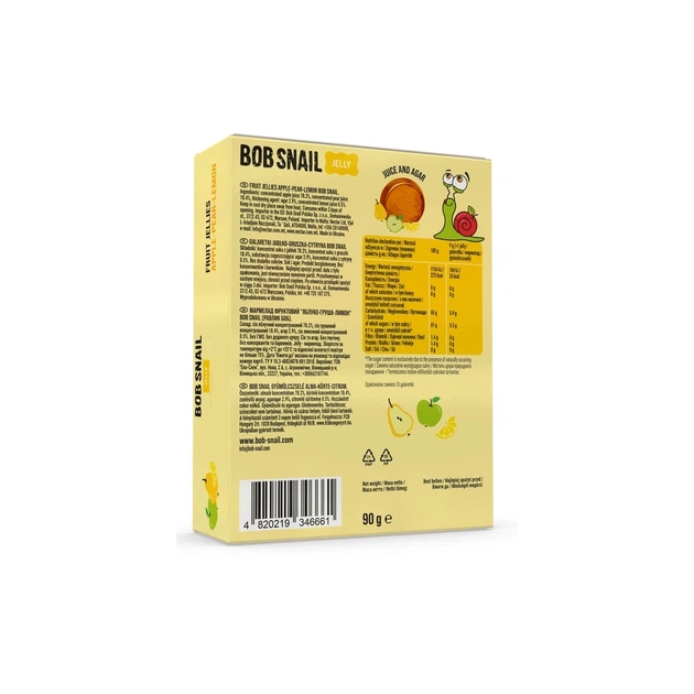 Мармелад Bob Snail Яблоко, груша, лимон 90 г (1740880) - изображение 3