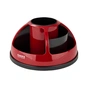 Настільний набір Axent підставка-органайзер Duoton кругла 17х10х17 см Пластикова червона (2204-04-A) - зменшене зображення 1