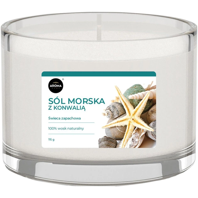 Ароматична свічка Aroma Home Базова серія - Морська сіль 115 г (839422) - изображение 1