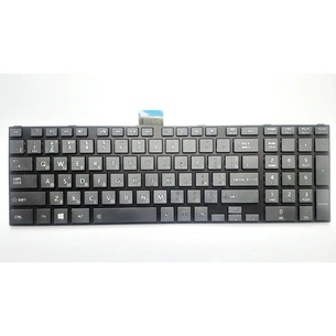 Клавіатура ноутбука Toshiba Satellite C50-A/C55-A/C50D-A/C55D-A чорна з чорною рамкою UA (A46183) зображення 1
