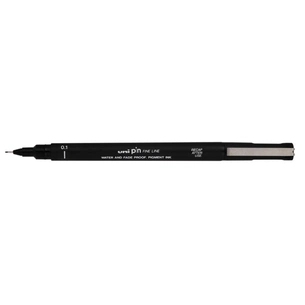 Лайнер UNI 0.1мм fine line Black (PIN01-200.Black) зображення 1