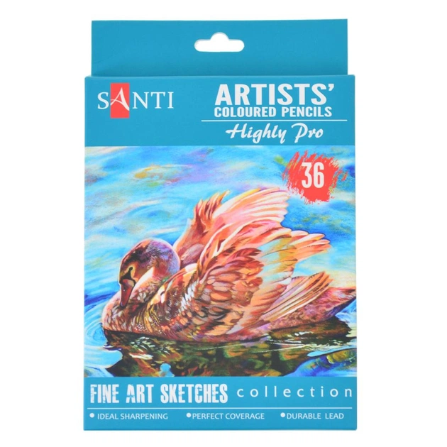 Карандаши цветные Santi Highly Pro 36 шт (742393) - изображение 1