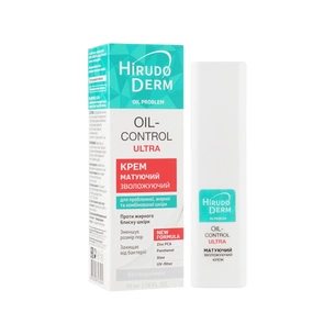 Крем для обличчя Біокон Hirudo Derm Oil Problem Oil-Control Ultra Зволожувальний матувальний 50 мл (4820008318589) зображення 1