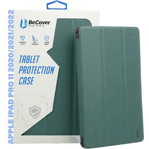 Чохол до планшета BeCover Tri Fold Hard TPU Apple iPad Pro 11 2020/2021/2022 Dark Green (711110) зображення 1