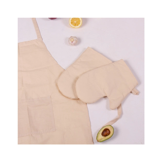 Фартух MirSon Набір 12-0712 Calvina бязь дві прихватки + дві рукавички-прихватки + фартух (2200006752646) - picture 3